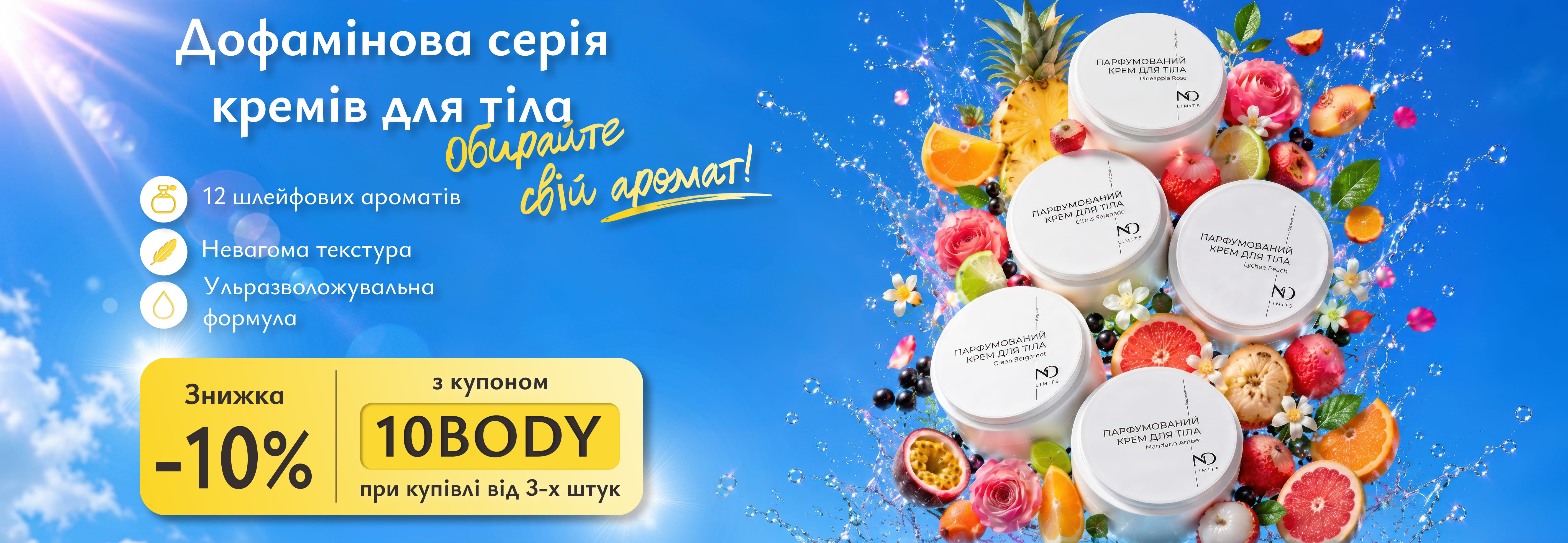 Акція Парфумовані креми для тіла